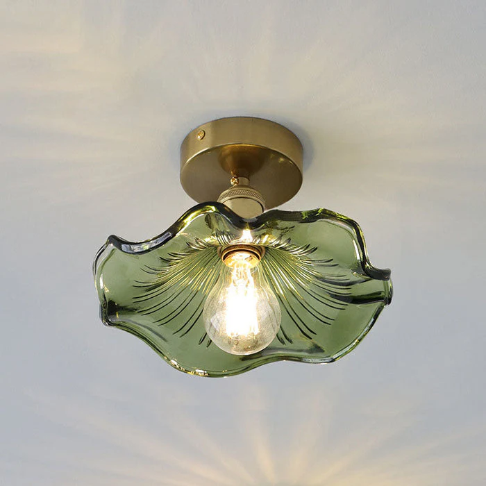  Glazen Plafondlamp groen