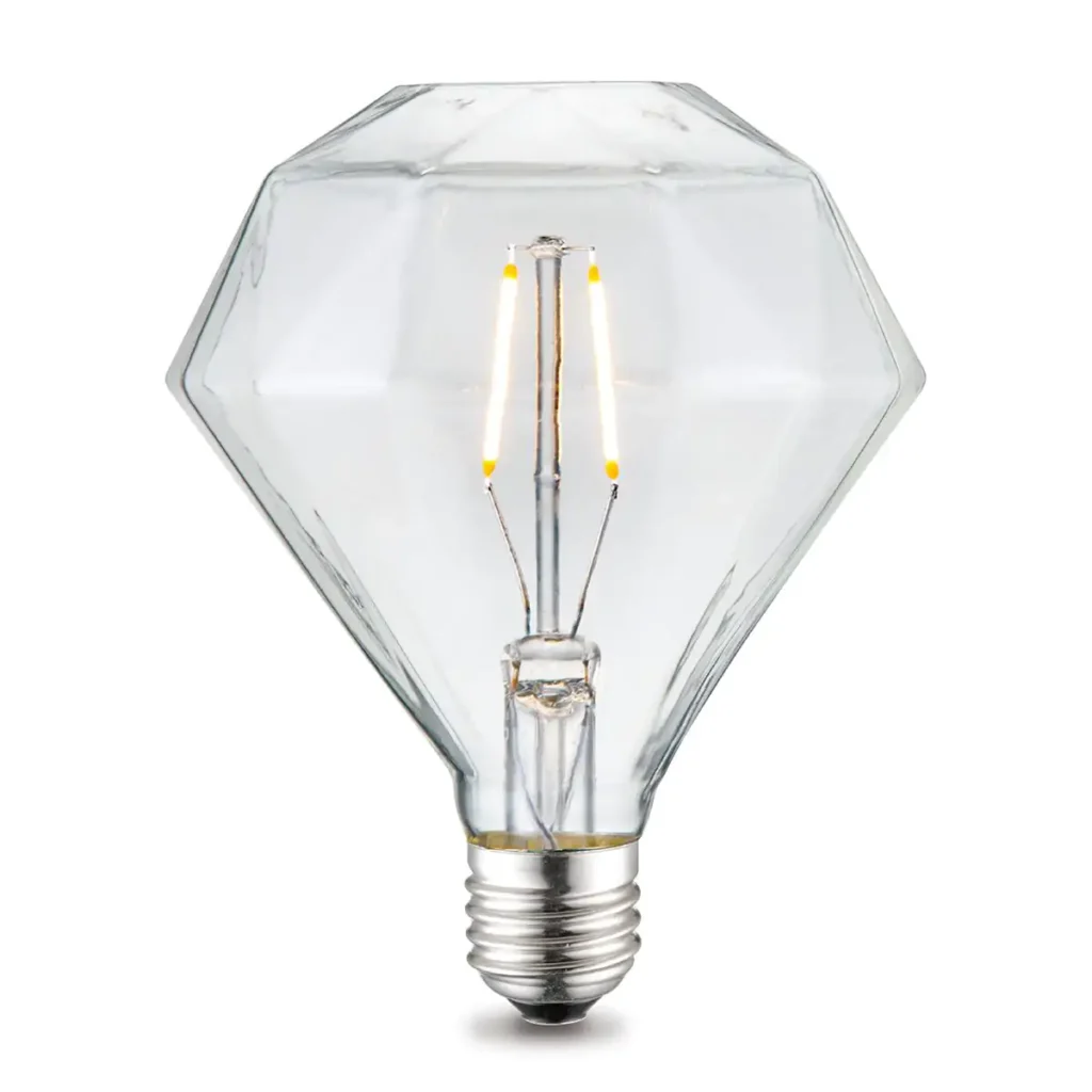 lamp in vorm van een diamant
